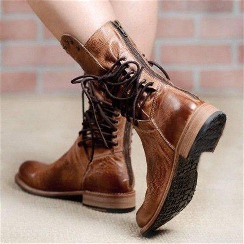 Maura  | e Lederstiefel mit Schnürung