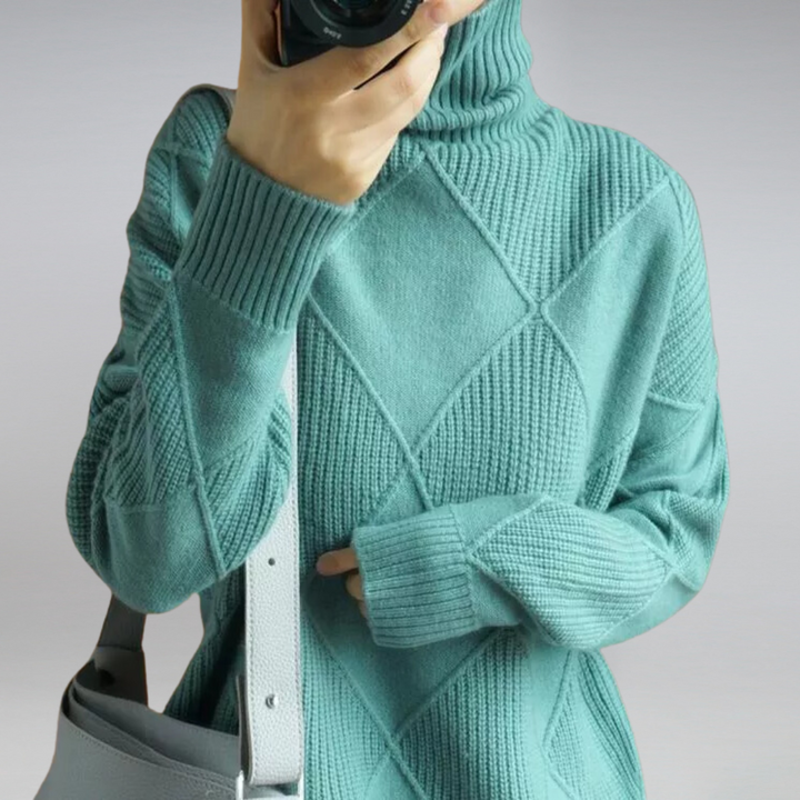 Adelle | Bequemer Kaschmir Rollkragenpullover