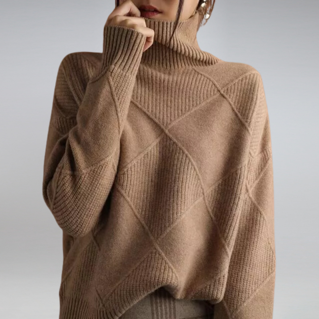 Adelle | Bequemer Kaschmir Rollkragenpullover