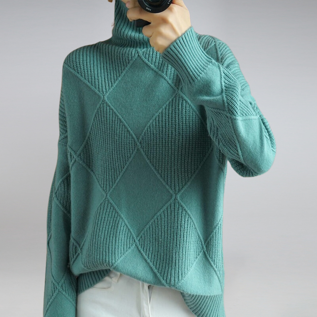 Adelle | Bequemer Kaschmir Rollkragenpullover