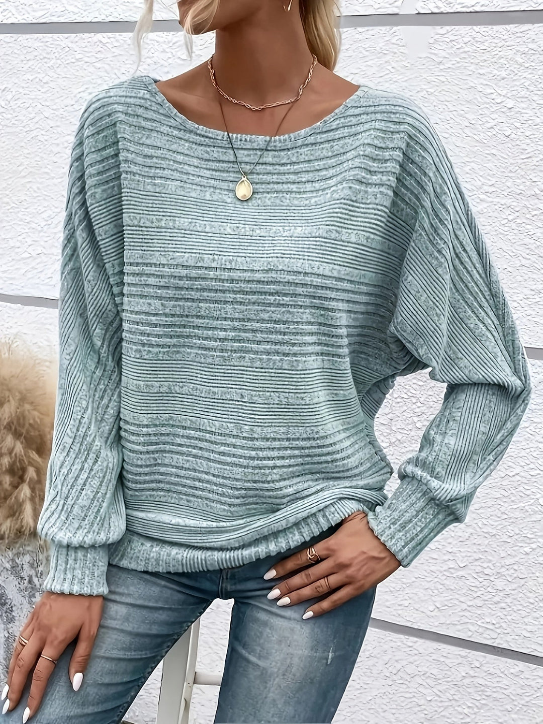 Rumi – Lockerer Strickpullover mit Fmausärmeln für Damen
