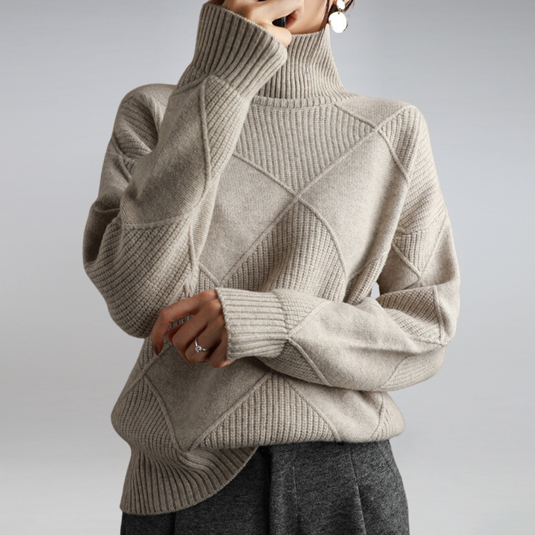 Adelle | Bequemer Kaschmir Rollkragenpullover