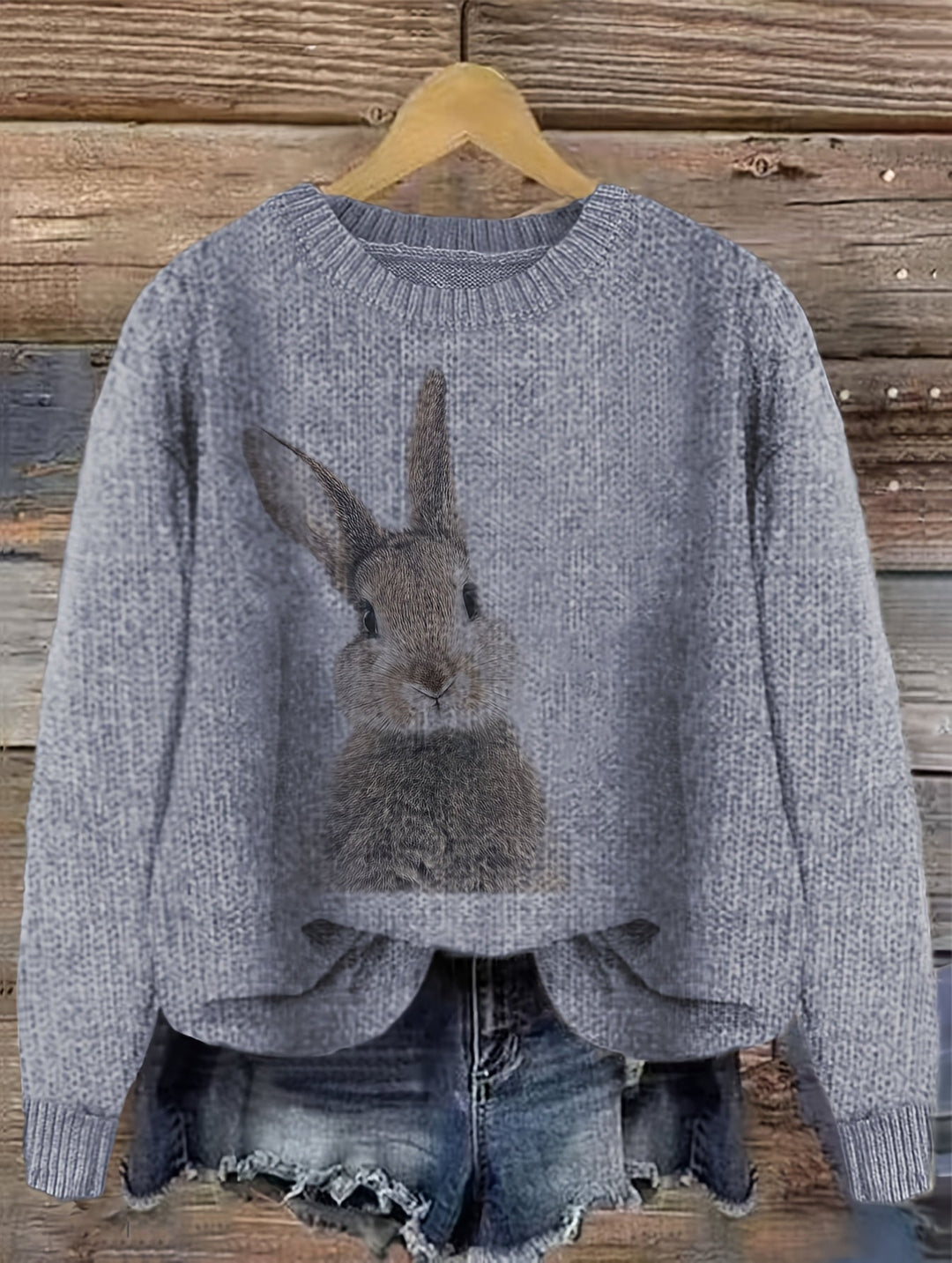 Deserae – Kuschelpullover mit süßem Hasenmotiv