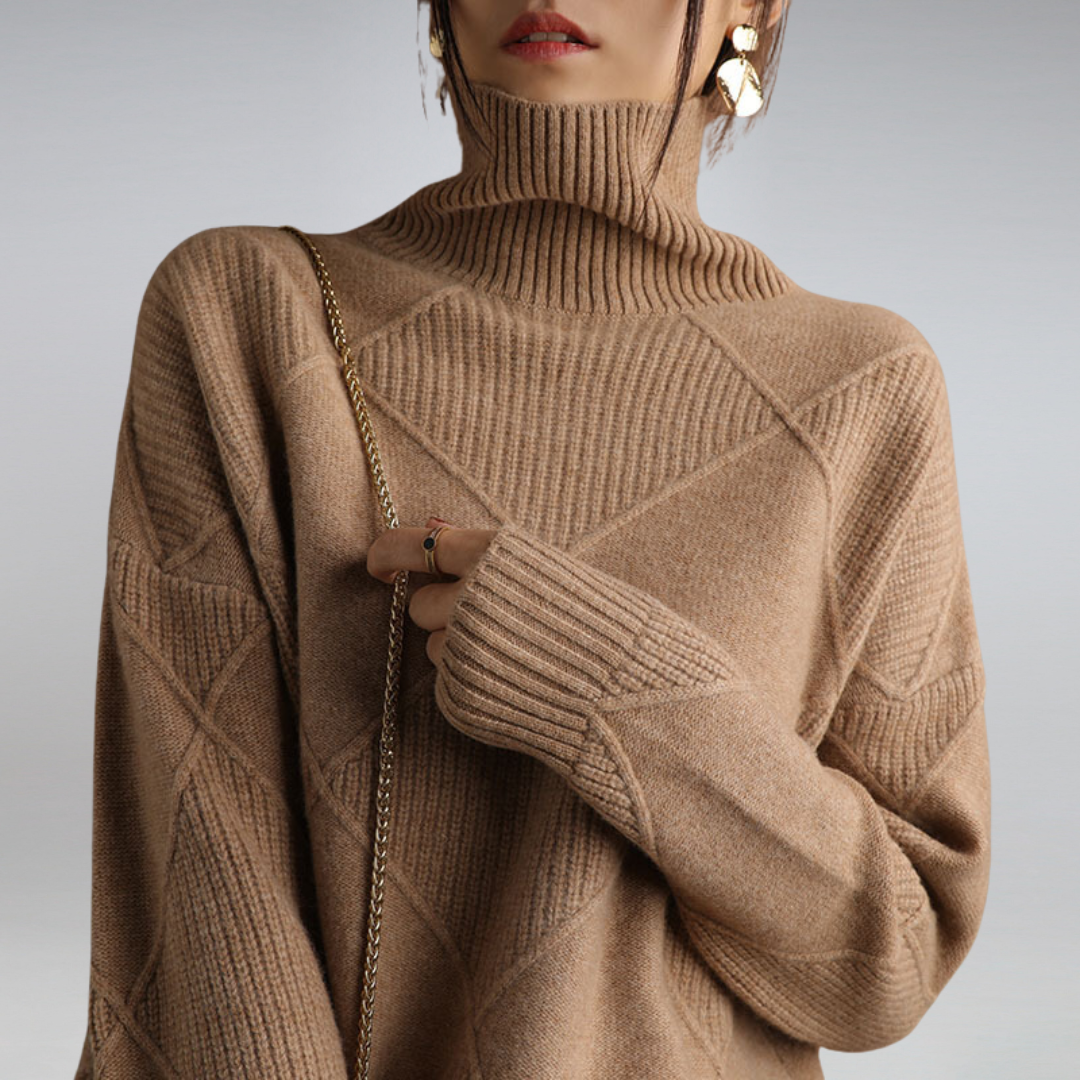 Adelle | Bequemer Kaschmir Rollkragenpullover