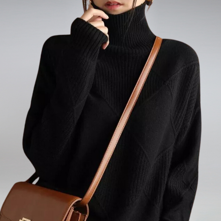 Adelle | Bequemer Kaschmir Rollkragenpullover