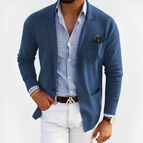 Benjamin | Raffinierte Wickelstrickjacke