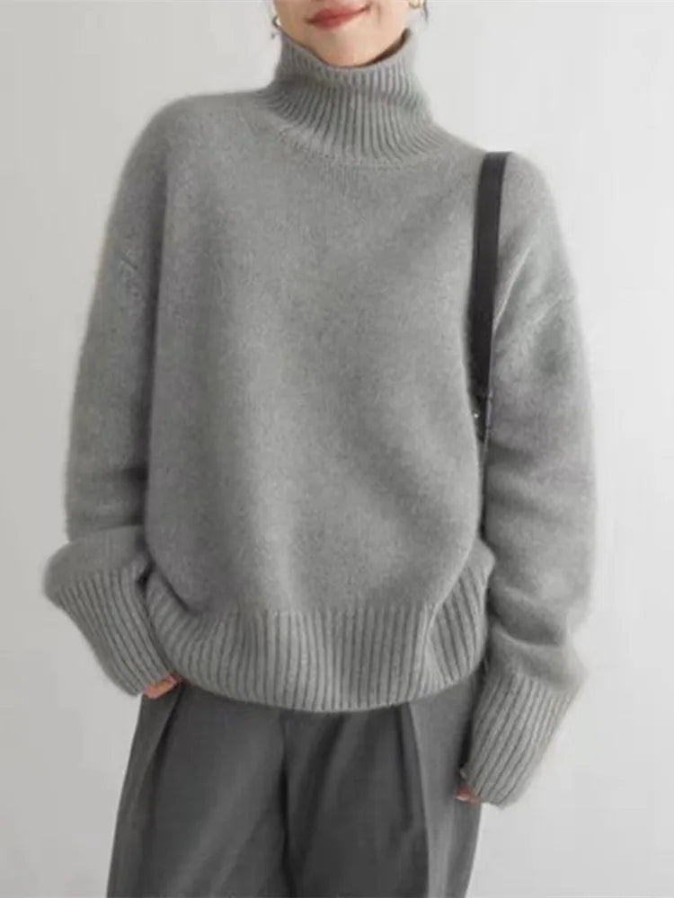 Nancie | Gemütlicher Kaschmir Rollkragenpullover