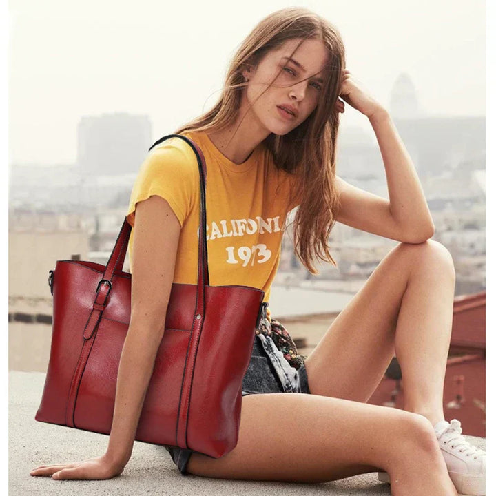 Kelley | Luxuriöse  Lederhandtasche