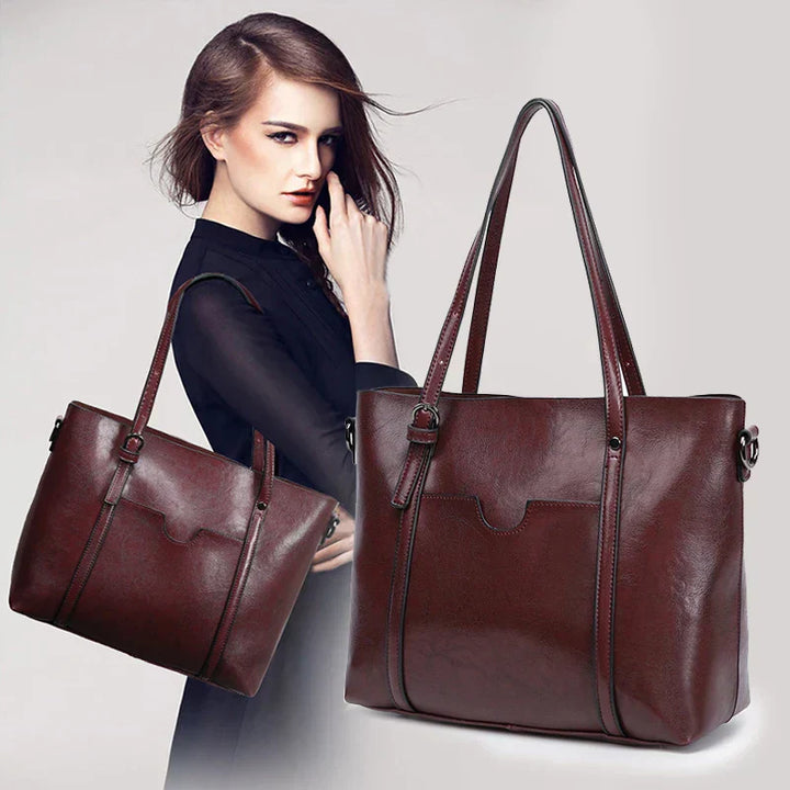 Kelley | Luxuriöse  Lederhandtasche