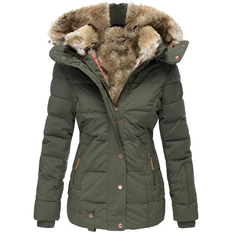 Anna™ | Warmer, pelzgefütterter Wintermantel