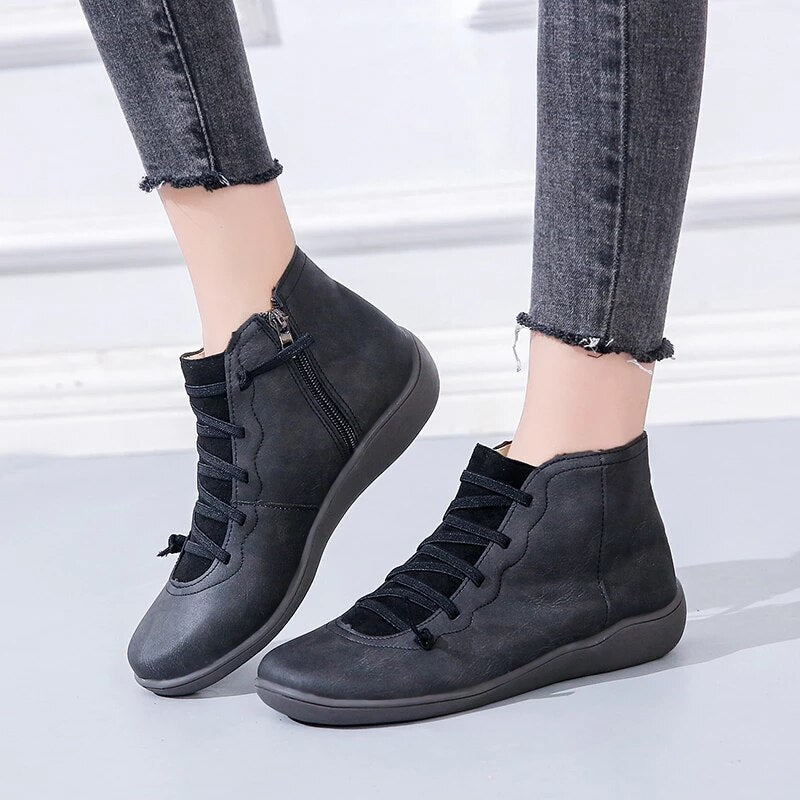 Isla | Hochwertige  Leather Winterstiefel