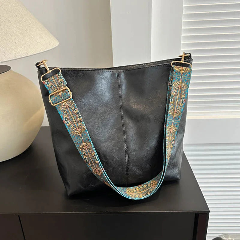 Chelsey - Vintage  Leder Umhängetasche