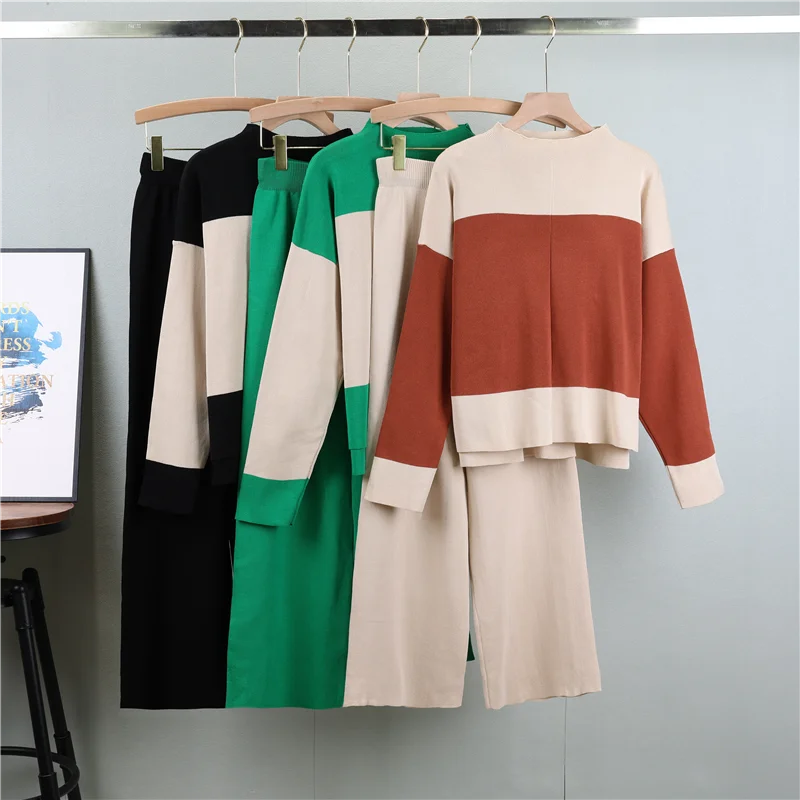 Charlotte – Zweiteiligs Strick‑Set im Western‑Stil mit Sweater & Hose