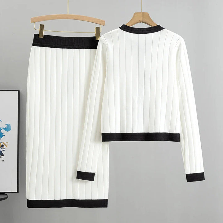 Mira – Schickes 2-teiligs Set mit Cardigan & Jupe