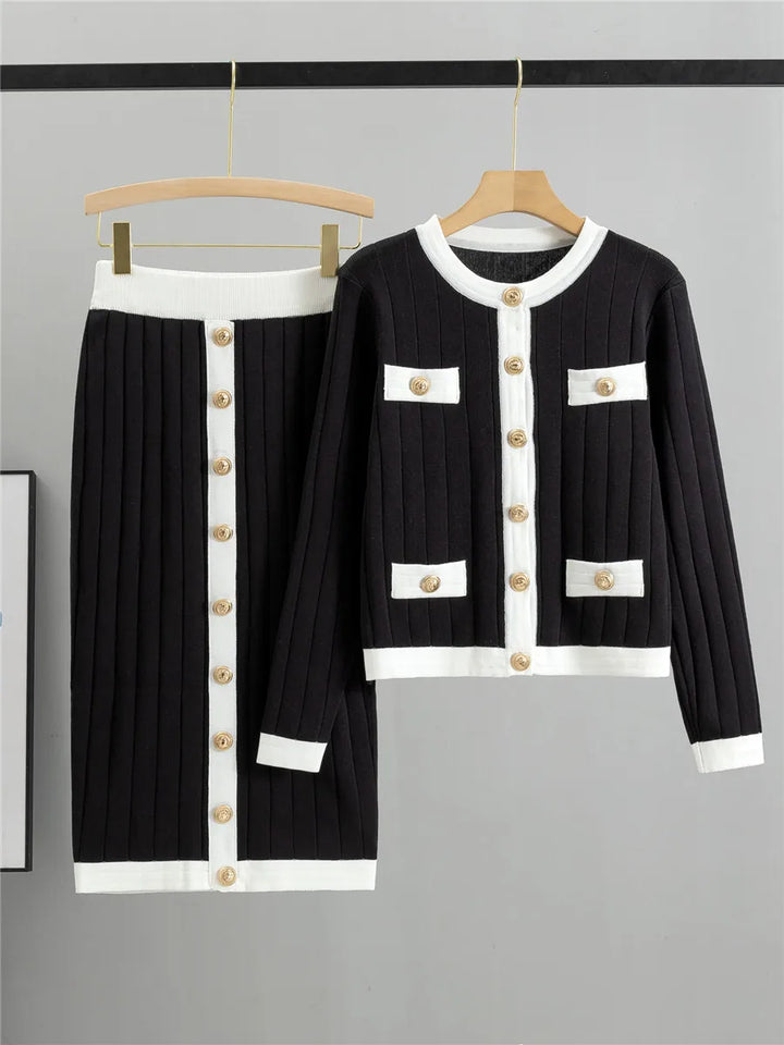 Mira – Schickes 2-teiligs Set mit Cardigan & Jupe