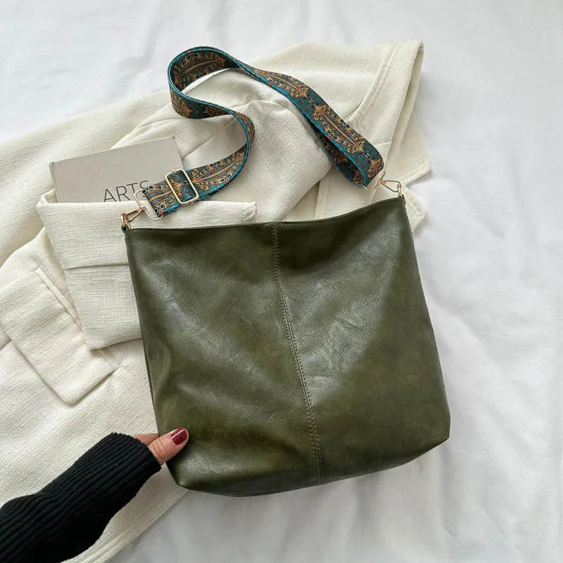 Chelsey - Vintage  Leder Umhängetasche