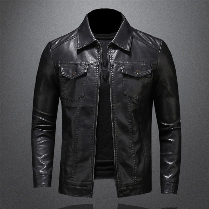 Antonio | Stilvolle Jacke aus veganem Leder