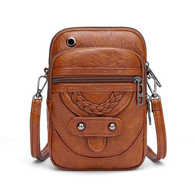 Vellana | Umhängetasche aus Vintage- Leder