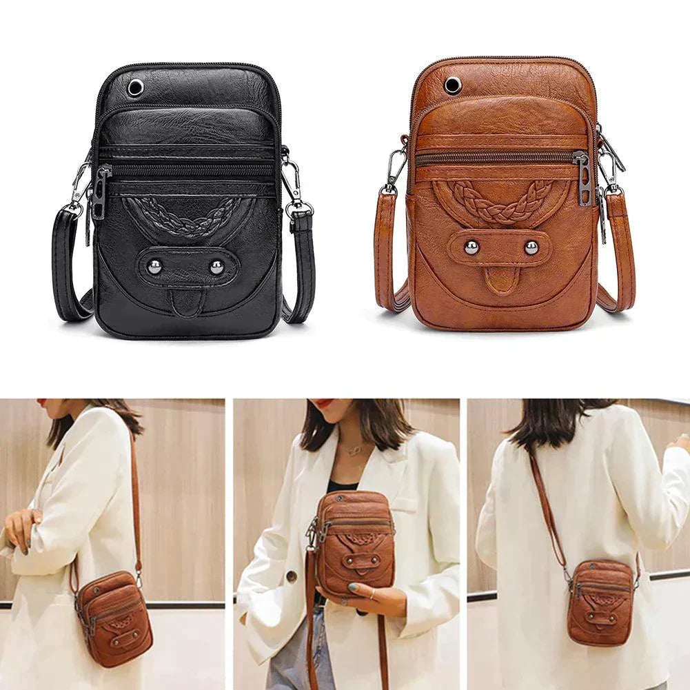 Vellana | Umhängetasche aus Vintage- Leder