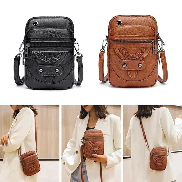Vellana | Umhängetasche aus Vintage- Leder